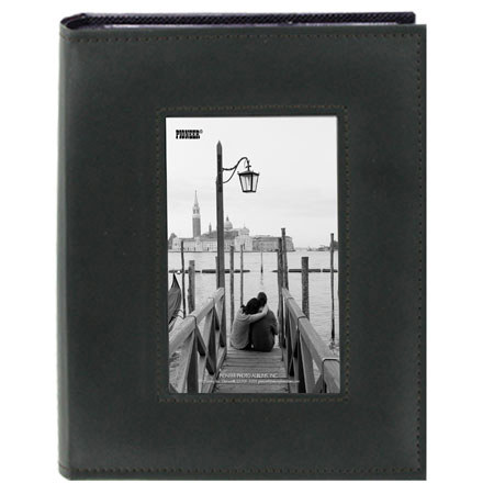 Pioneer Sewn Frame Series Bound Photo Album, Holds 200 4x6" Photos, Black