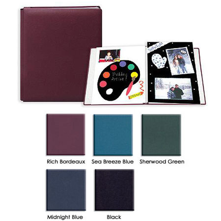 Memory Book, 12x15" Deluxe E-Z Load Scrapbook with 10 Archival Pages & Inserts, Color: Rich Bordeaux.