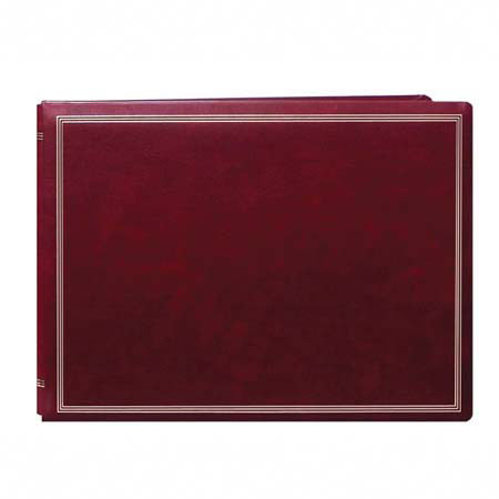 Pioneer Photo Album Largest Post Bound, Magnetic Page Photo Album with Solid Color Covers & Gold Trim, Holds 20 12x14.25" Photos, 10 Sheets (20 Sides) 1 Per Page, Color: Burgundy