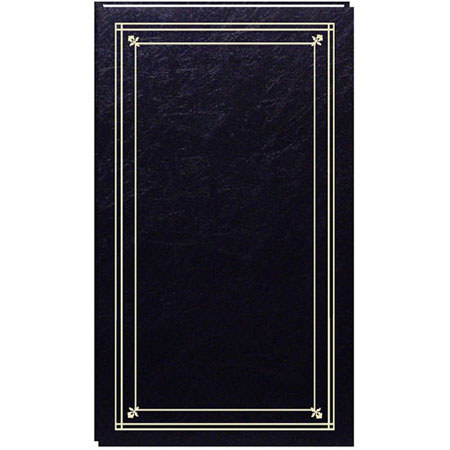 Pioneer Slim Line Post Bound Photo Album, Holds 204-4x6" Photos, Black