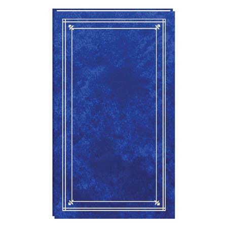 Pioneer Photo Album Slim Line Post Bound, Clear Pocket Photo Album with Solid Color Covers, Holds 204 4x6" Photos, 6 Per Page, Color: Royal Blue