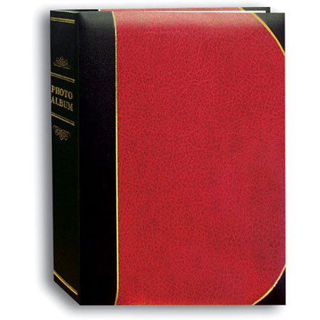 Pioneer Mini Ledger Le' Memo Bound Photo Album, Holds 50 5x7" Photos,Red