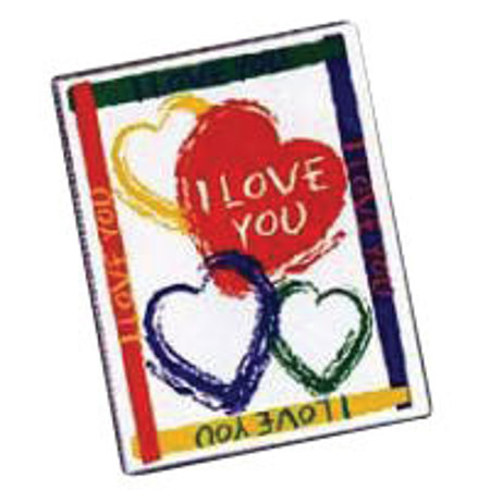 Prinz Mini Book Bound Photo Album, Designer "I Love You" Covers with Replaceable Front Cover, Holds 36 4x6" Photos, 1 Per Page