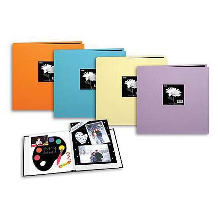 Memory Book, 12x12" E-Z Load Scrapbook with 10 Archival Pages & Inserts.