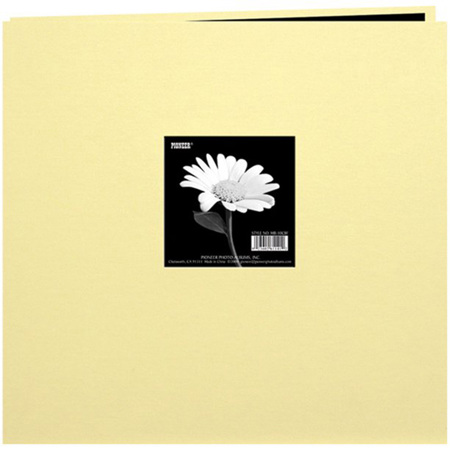 Pioneer Photo Album Memory Book, 12x12" E-Z Load Scrapbook with 10 Archival Pages & Inserts. color Soft Yellow,