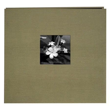Pioneer Photo Album Memory Book, 12x12" E-Z Load Scrapbook with 10 Archival Pages & Inserts. Color Caramel,