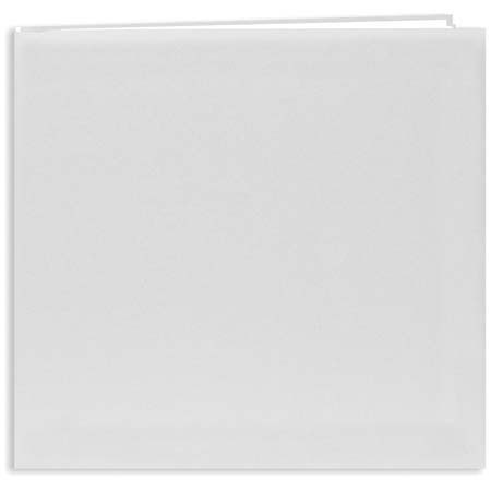 Pioneer Photo Album Memory Book, 12x12" E-Z Load Scrapbook with 10 Archival Pages & Inserts. White Covers