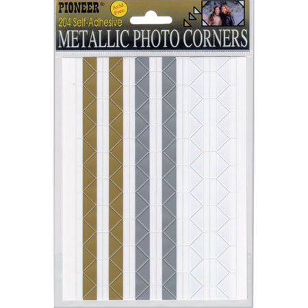 Pioneer MPC1 Metallic Photo Corners 204-Per Pack