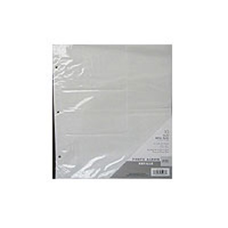 M B I MBI Refill Pages for the Library Collection Specialty 400 3-Ring Photo Album, holds 4" x 6" Photos.