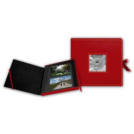Pioneer PBX120 RED Sewn 3-Ring 120 Pocket Photo Album PBX120 RED