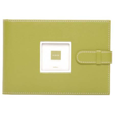 Swing Piping Bound Photo Album, holds 36 4" x 6" Photos 1-up, Fern Green.