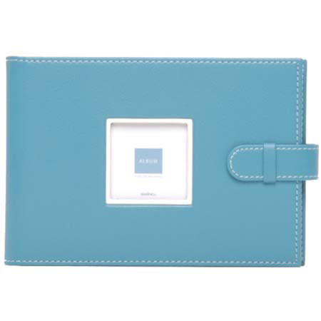 Swing Piping Bound Photo Album, holds 36 4" x 6" Photos 1-up, Teal.