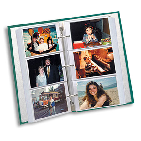Pioneer Classic 3 Ring Photo Album with Designer Covers, 4x6" Photos, Ferns