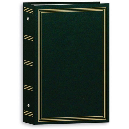 Pioneer Classic 3 Ring Photo Album, Holds 504 4x6" Photos, 3 Per Page, Green