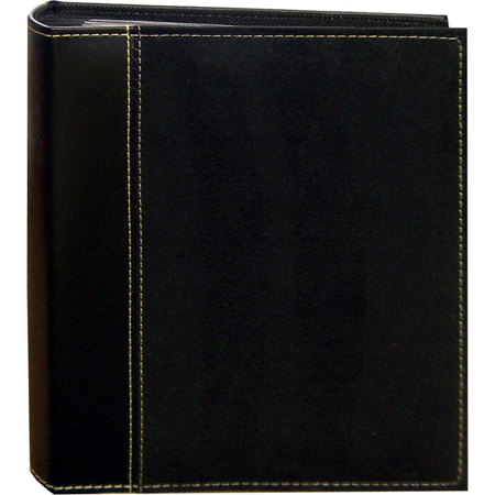 Pioneer Suede Series Bound Photo Albums, Holds 208 4x6" Photos, 2 Per Page,Black