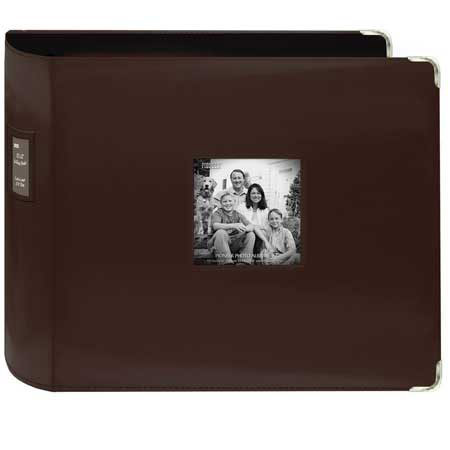 Pioneer 12x12" Scrapbook Binder, 3 2.5" D-Ring, Brown