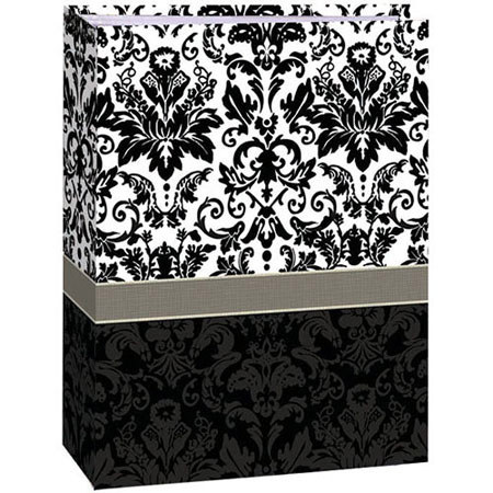Pioneer TA46 Book Bound Photo Album Gold Accents Holds 208 4x6" Photos - Damask