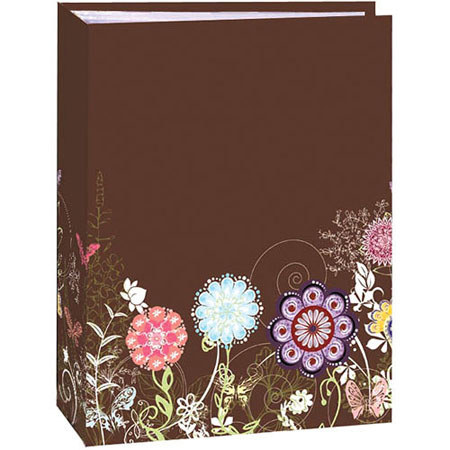 Pioneer TA46 Book Bound Photo Album Gold Accents Holds 208 4x6" Photos - Flowers