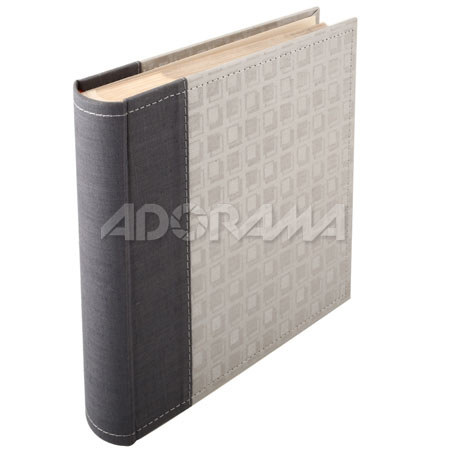 MBI Uptown Tabletop Photo Album, Tone on Tone Fabric, 200 4x6 Pockets