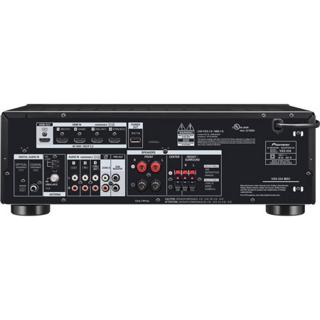 Pioneeer VSX-534 5.2-Channel A/V Receiver, 80W Per Channel at 8