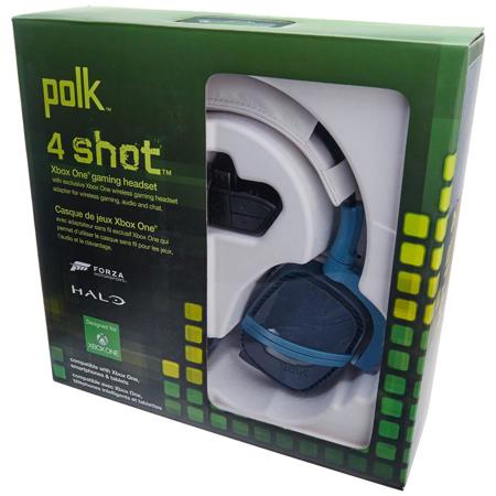 Polk Audio 4 Shot Xbox One Gaming Headset with Microphone, Nova Blue