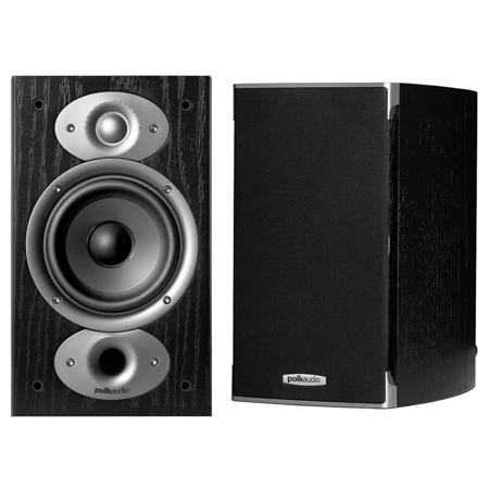 Polk Audio RTiA1 5.25" High Performance Bookshelf Loudspeaker, Pair, Black