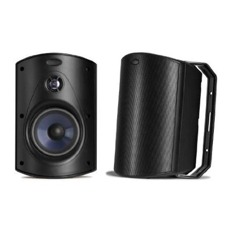Polk Audio Atrium 6 Outdoor Speaker, 50Hz-27kHz, Pair, Black