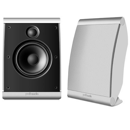 Polk Audio OWM3 On-Wall Speaker, 80-25KHz Frequency Response, 8 ohms Nominal Impedance, Pair, White