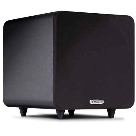 Polk Audio PSW111 8" 300W Compact Powered Subwoofer, Black