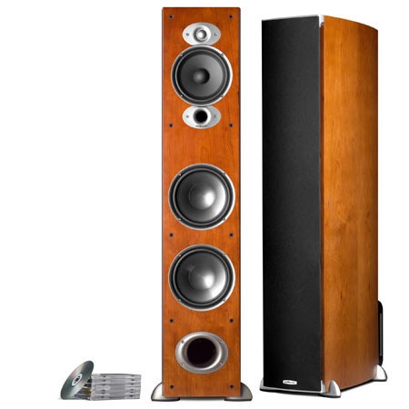 Polk Audio RTiA7 High Performance Floorstanding Loudspeaker, Single, Cherry