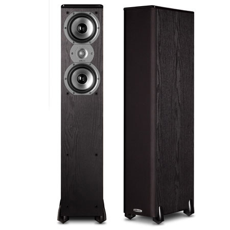 Polk Audio TSi 300 3-Way Tower Speaker, Black