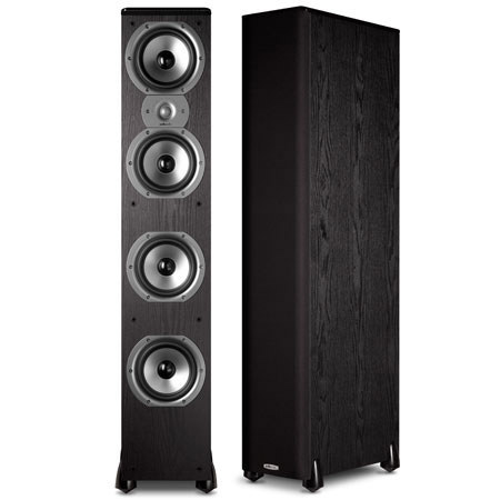 Polk Audio TSi 500 Floorstanding Tower Loudspeaker, Black