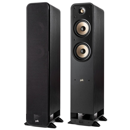 Polk Audio Signature Elite ES55 Floorstanding Speaker, Black, Pair