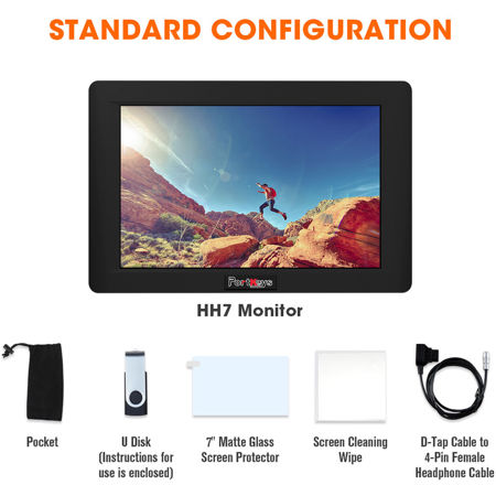 Portkeys HH7 7" 1200nit Bright 4K Signal Support HDMI On-Camera Monitor