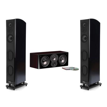 Polk Audio Polk LSiM705 47" Floorstanding Tower Black W/Polk LSiM704c Speakr