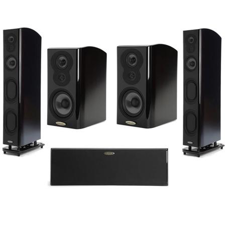 Polk Audio LSiM Five Speaker Bundle w/LSiM706c (Midnight Mahogany)