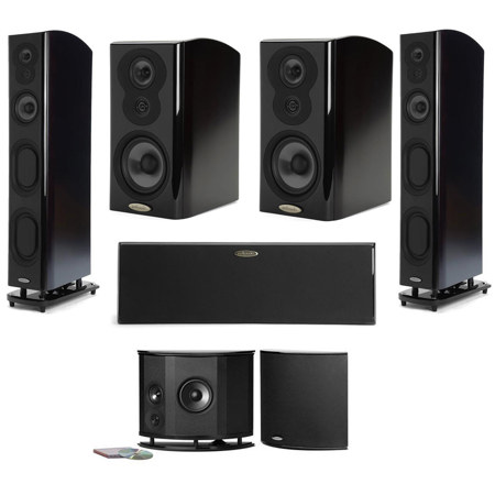 Polk Audio LSiM Seven Speaker Bundle (Midnight Mahogany)