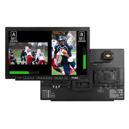 Portkeys MT22DS 21.5" Full HD Dual Screen Production Monitor, 3G-SDI and 4K HDMI