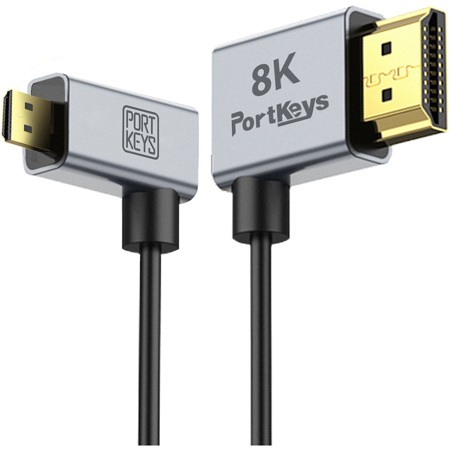Portkeys 1' & 3.3' Ultra-Thin HDMI A to Micro HDMI Cable Set