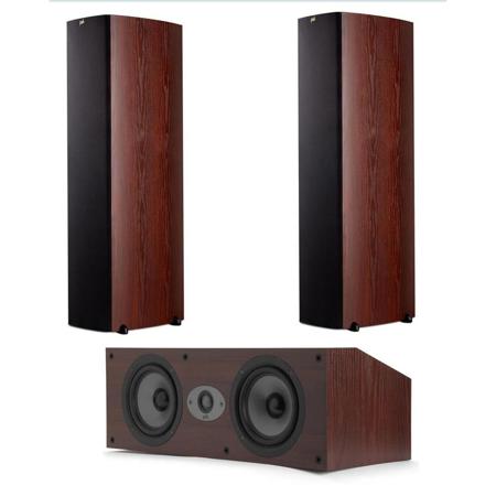 Polk Aud 2x Ts550T HP Tower Speaker Cherry W/TSx250C 3-Way Center Channel Speakr
