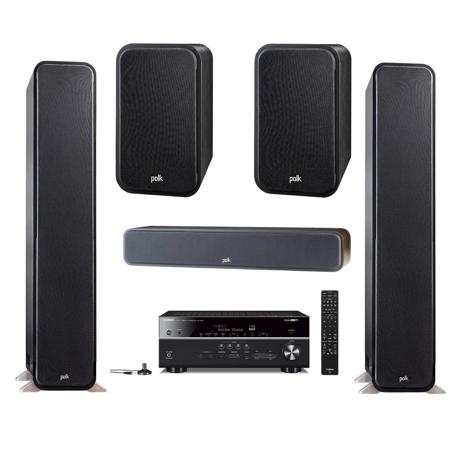 Polk Audio 2x S60 Tower + S35 Center + S20 Shelf Speaker + Yamaha RX-V685 Rcvr