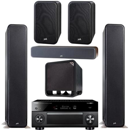 Polk Audio 2x S60 Tower + S35 Center/ S20 Shelf/ Subwoofer/ Recvr/ Dolby Atomos