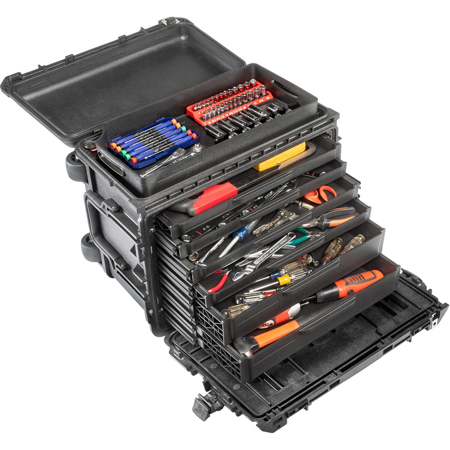 Pelican 0450 Protector Case Mobile Tool Chest with 6 Drawers