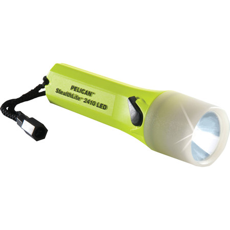 Pelican 2410 StealthLite LED Flashlight, High Visibility Yellow