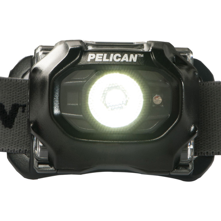 Pelican 2750 Gen 3 LED Headlamp, 259 Lumens, Black, AAA Battery Power