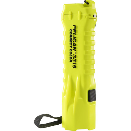 Pelican 3315CC Correct Color LED Flashlight, High Visibility Yellow