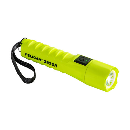 Pelican 3335R Rechargeable LED Flashlight, High Visibility Yellow