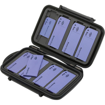 Pelican 930 Memory Card Case, 16 Memory Sticks, Black