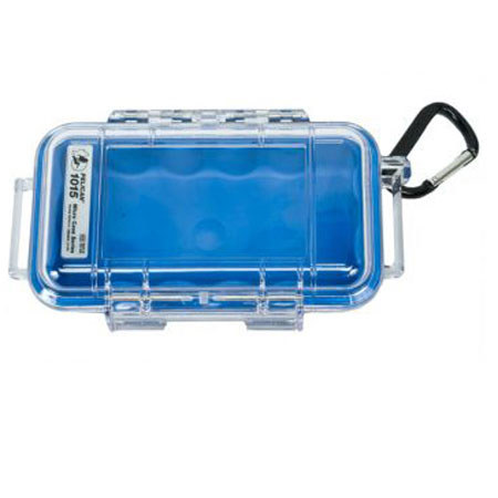 Pelican 1015 Micro Case, Clear with Blue Liner