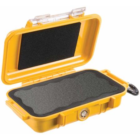 Pelican 1015 Micro Case, Yellow with Black Liner